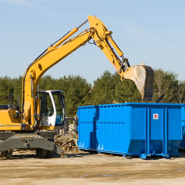 how does a residential dumpster rental service work in Clayton